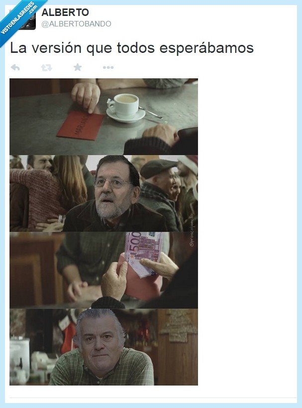 sobre,dinero,barcenas,rajoy,anuncio,loteria,sorteo,dar,regalo,guardar