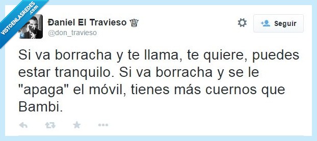 novia,bambi,cuernos,movil,apaga,tranquilo,amar,amor,querer,llamar,beber,bebida