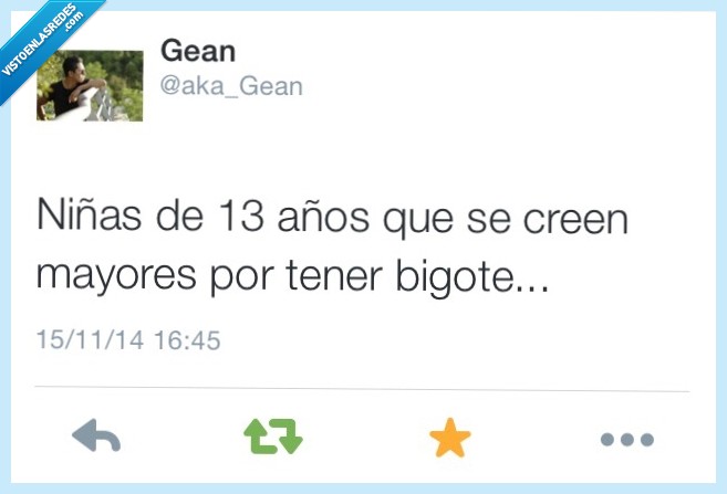 niña,13,años,edad,bigote,creen,creer,mayores