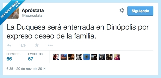 dinopolis,duquesa de alba,enterrada,deseo,expreso,familia