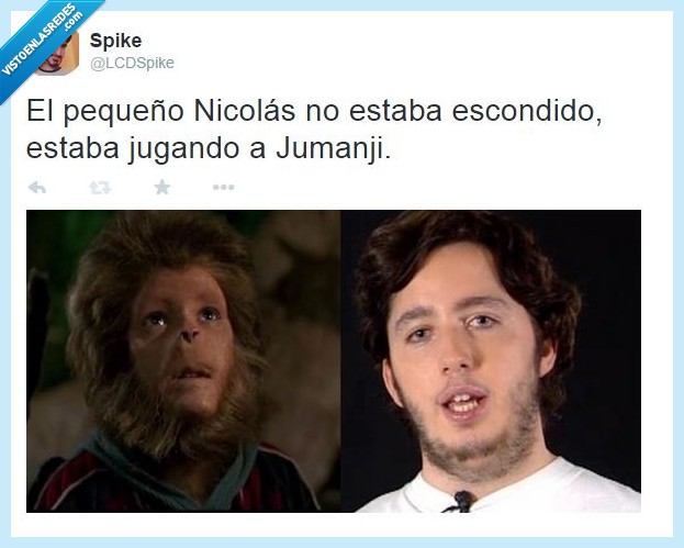 barba,afeitate hostiasya,jumanji,francisco nicolás,Pequeño nicolás,cara mono,niño