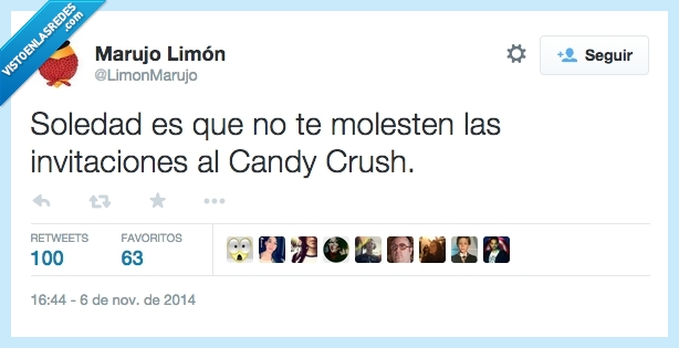 soledad,molesten,molestar,invitacion,notificacion,candy crush