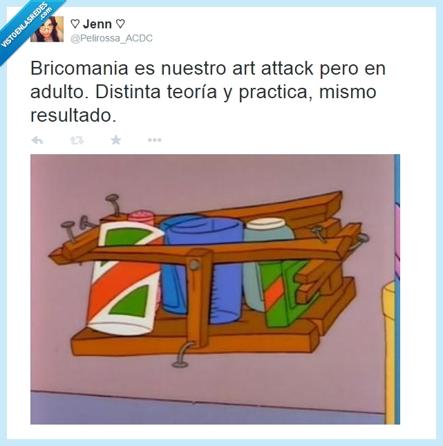 bricomania,art attack,chapuza,montar,estantería