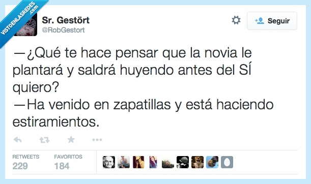 pensar,novia,plantar,salir,huyendo,antes,quiero,si,novio,boda,zapatillas,deporte,estiramientos
