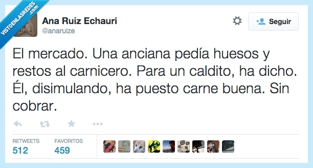 mercado,anciana,señora,mayor,abuela,vieja,pedir,huesos,carnicero,caldito,carne,buena,dejar,cobrar