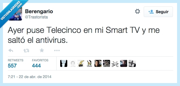 ayer,puse,poner,telecinco,antivirus,smart tv