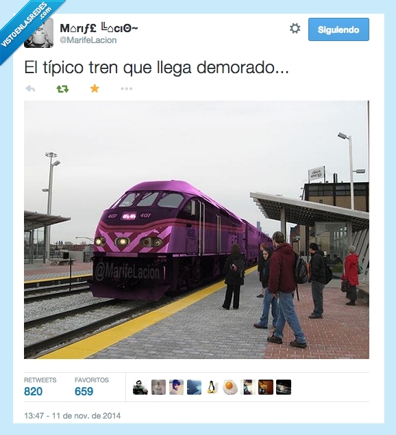 morado,de,tarde,demorado,llega,tren