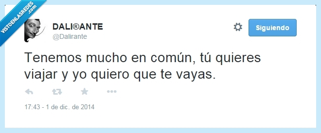 dalirante,twitter,pareja,perfecta,común,viajar,vayas,adios