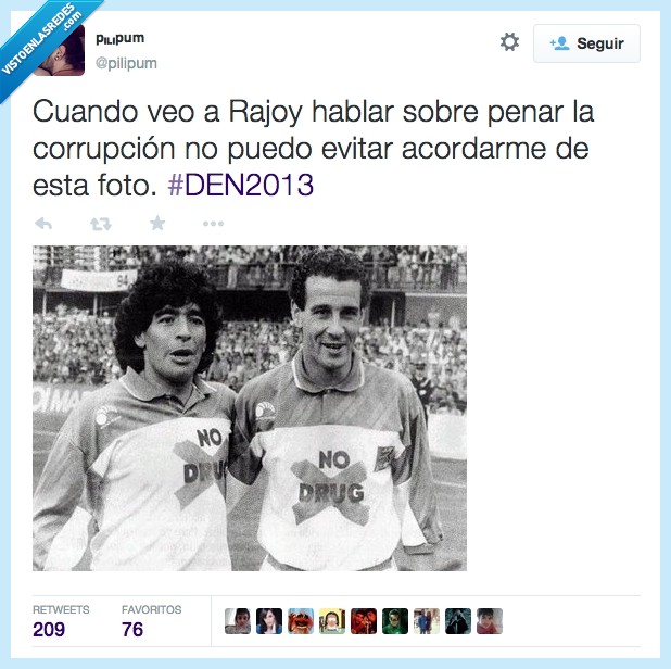 mariano,rajoy,politica,partido popular,maradona,corrupción,drogas