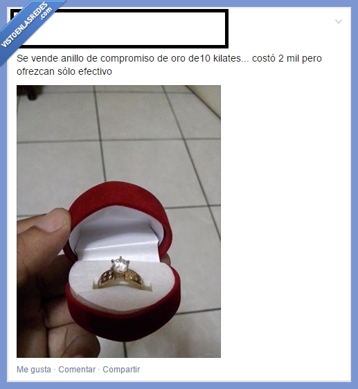 vender,anillo,pedida,matrimonio,la vida sigue,soltero de por vida,cuando te dicen no,rechazado,sortija