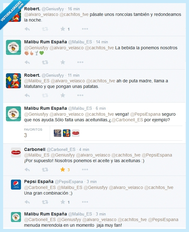tatopagaaao,aceitunas,comida,Pepsi,Malibú,Carbonell,CM,Fiesta,Twitter
