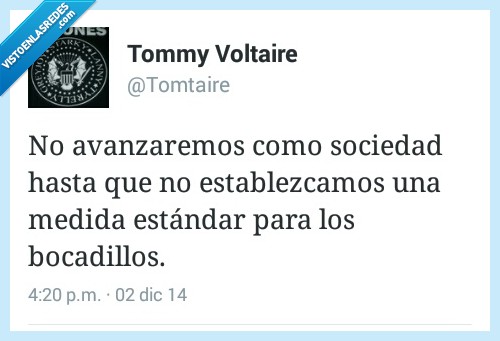 medida,estandard,estandar,tamaño,bocadillos