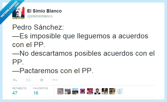399994 - Pedro Sánchez que sí, que no, que nunca te decides por @ElSimioBlanco