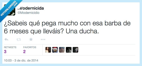 ducharse,meses,ducha,modernicidio,peste,barba,limpio,sucio,barbote