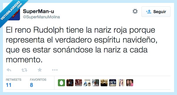 resfriado,roja,nariz,reno,rudolph,papá noel,navidad