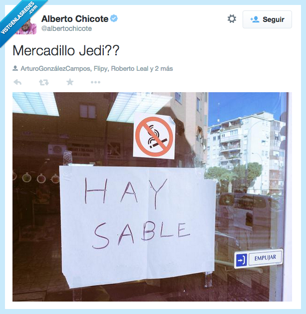 mercadillo,jedi,comprar,tienda,Alberto Chicote,star wars,sable,hay