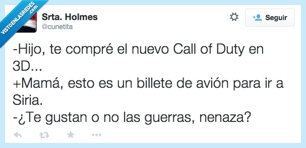 juego,guerra,humor,twitter,avión,madre