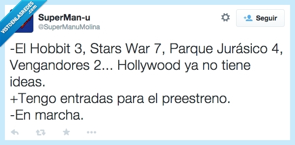 preestreno,hobbit,vengadores,stars war,parque jurásico,entradas