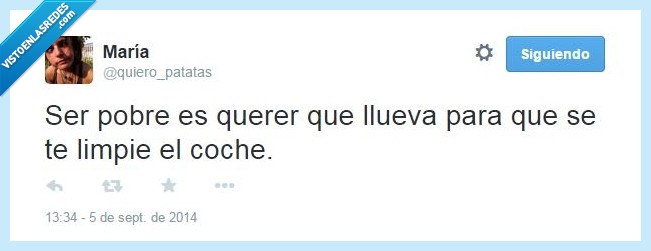 pobre,lluvia,llover,coche,limpiar,patatas