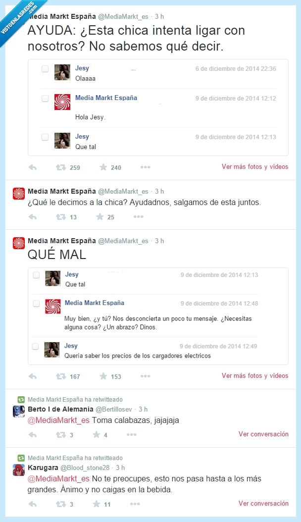 Mediamarkt,ligar,calabazas,te la haces,chica,pedir,preguntar,amor,enamorada,enamoro