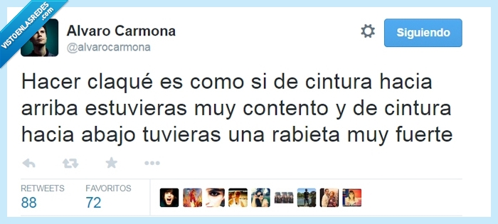 Álvaro Carmona,claque,baile,bailar,cintura,arriba,abajo,contento,rabieta,fuerte,pies,brazos