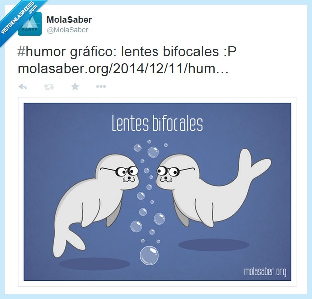 humor,chiste,lentes,focas,viñeta,bifocal,dos