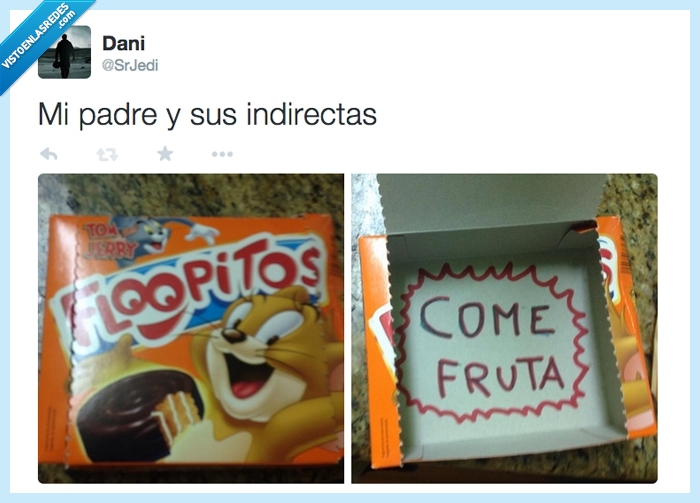 Fruta,Gordo,Comida,Engaño,Troll,come fruta,chocolate,dulce,caja,fondo