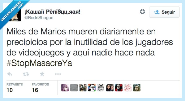miles,marios,mueren,diariamente,precipicio,inutilidad,jugadores,videojuegos,Super Mario Bros,StopMasacreYa