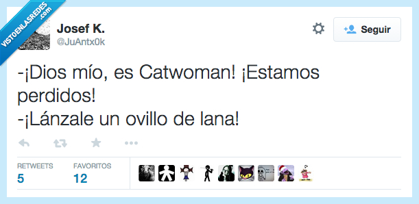 perdidos,catwoman,lanza,lanzar,lanzale,tirar,tirale,ovillo,lana,gato,jugar,irresistible