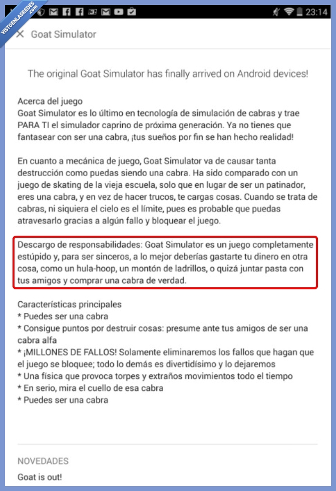 goat simulator,juego,review,explicacion,ahorra,amigos,comprar,cabra,real,simulador