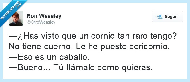 la ilusion nunca se pierde,Unicornio,Cericornios,Caballos,confundir,deja la droga,Cuernos
