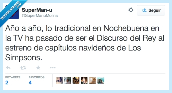 nochebuena,discurso del rey,los simpson,felipe