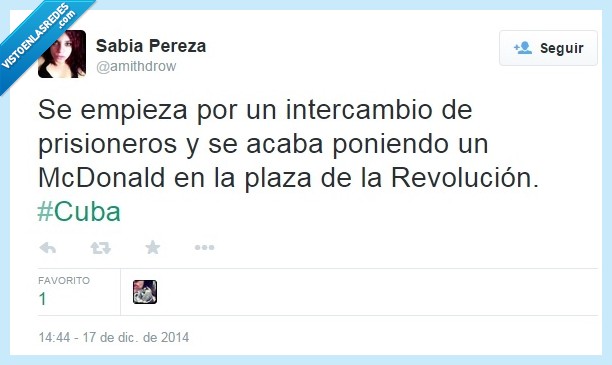Mcdonalds,Plaza Revolucion,Estados Unidos,Cuba,prisionero,hablar