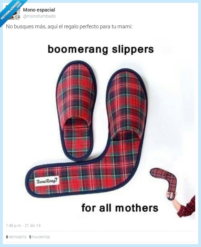 forma,arrojar,regalo,madre,zapatilla,boomerang