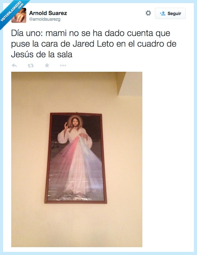 clavado,cabeza,cara,sagrado corazón,cuadro,jesus... ¿leto?,jared leto,jesus