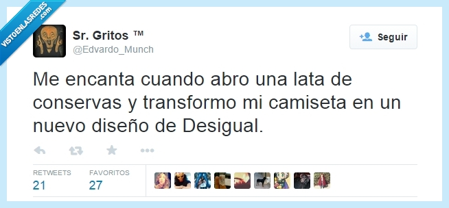 diseño innovador,camiseta,abrir,lata,conservas,manchar,ropa,nuevo,diseño