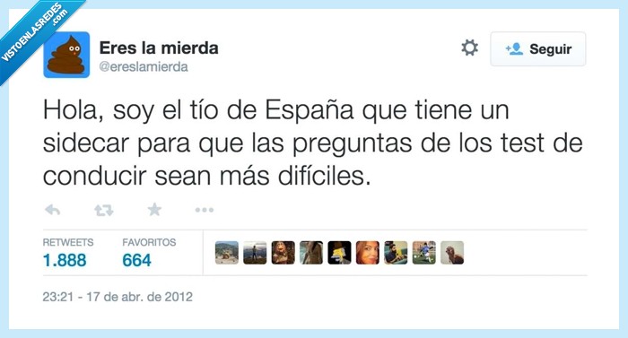 dificil,teórico,carnet,conducción,conducir,test,pregunta,único,España,coche,sidecar