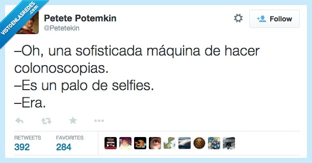 sofisticada,maquina,hacer,colonoscopias,palo,selfies,era