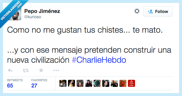 matar,tiroreo,revista,Charlie Hebdo,islam,musulman,mato,chiste,gusta,Francia