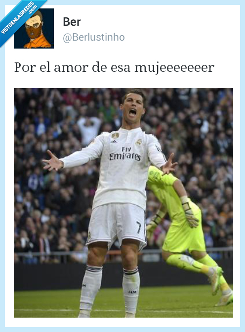 Cristiano Ronaldo,cantar,queja,por el amor de esa mujer,dos hombres y un destino