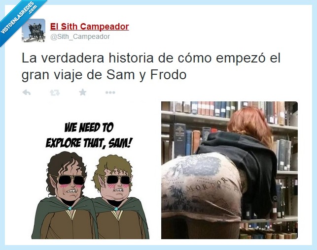 hobbit,frodo,sam,señor anillos,mordor,comarca,vestido,chica,explorar