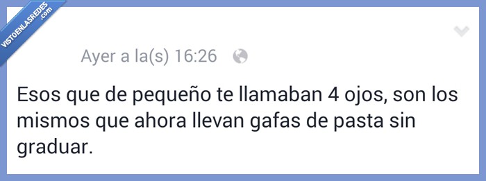 pequeño,cuatro ojos,cuatrojos,4,ojos,cuatro,gafas,pasta,graduar,insultar,niño,moda