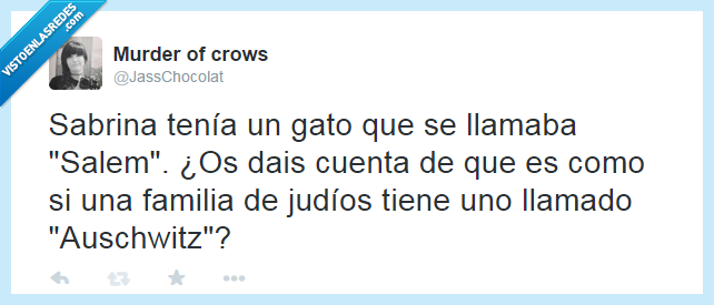 sabrina la bruja,ironía,brujas de salem,Auschwitz
