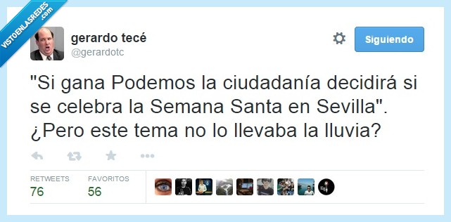 lluvia,Podemos,Semana Santa,pasos,procesiones,ciudadanía,permitir,decidir