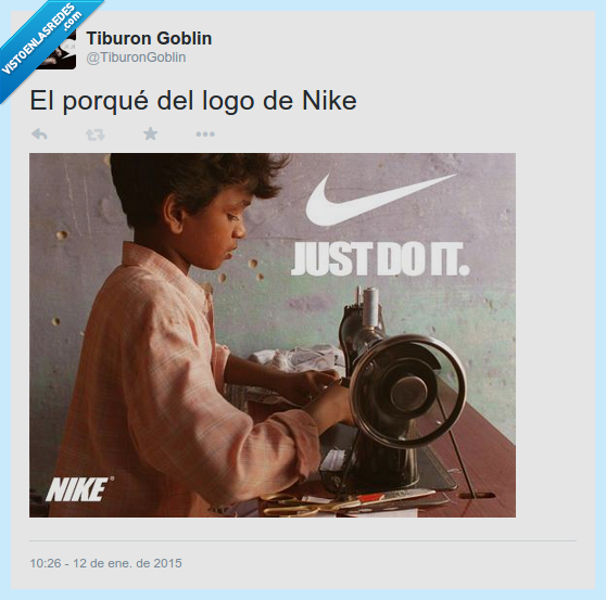 nike,niños,esclavo,marca,deportiva,deporte,twitter,logo,lema,coser,explotación