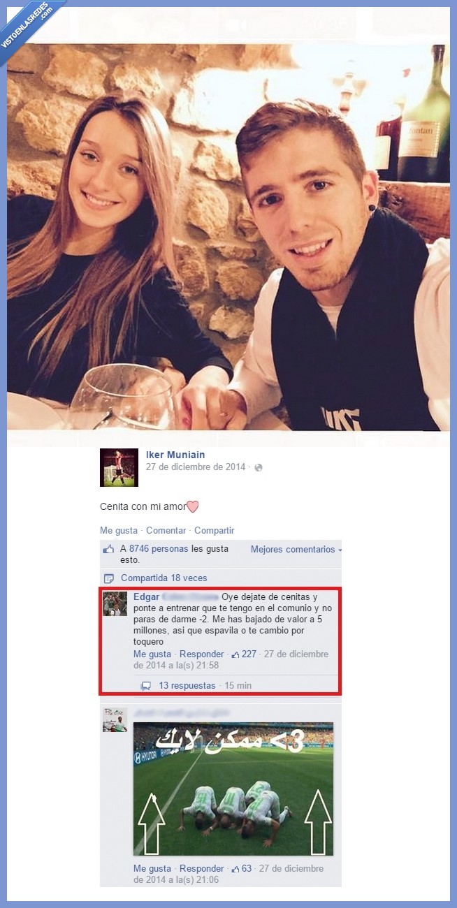 Muniain,facebook,comunio,trabaja,vago,novia,entrenador,bajar,valor,millones,online,juego