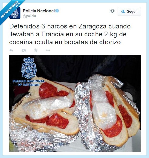detenidos,pan,bocadillo,chorizo,policía,droga,fardo,alijo,encontrado,incautar,Zaragoza,listos