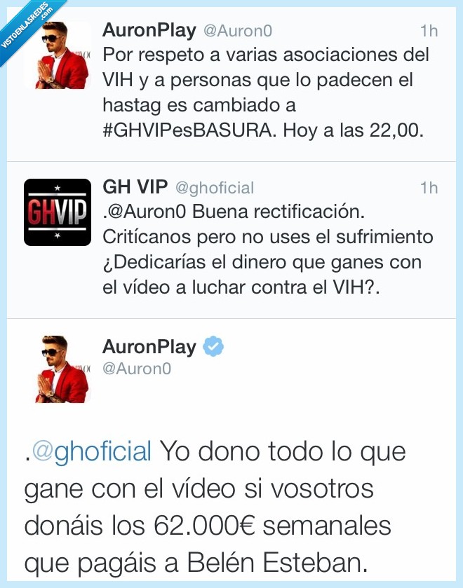 pique,pelea,vih,sida,respeto,enfermedad,donar,dinero,Belen Esteban,rectificar,rectificación,donación,Gran Hermano,GHVIP