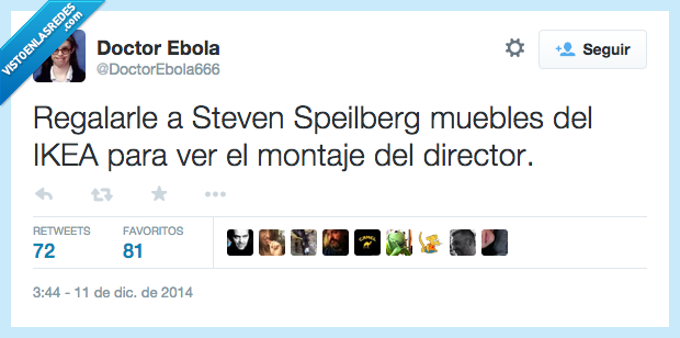regalar,Steven Spielberg,Muebles,ikea,ver,montaje,director