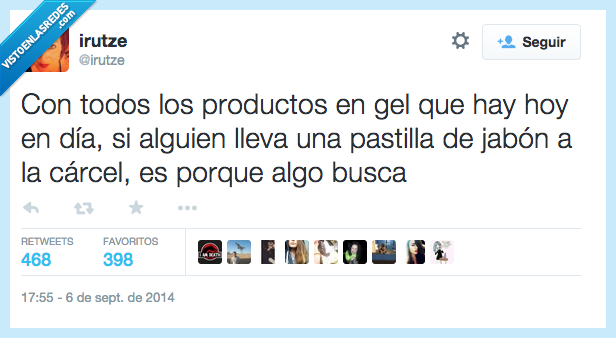 producto,gel,hay,hoy,dia,jabon,pastilla,ducha,algo quiere,carcel,amor